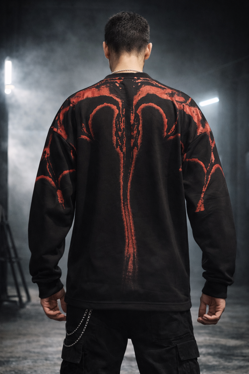 Polera sin capucha dragón